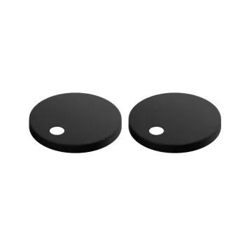 Matt Black Toilet Seat Round Hinge Cover Caps 60mm