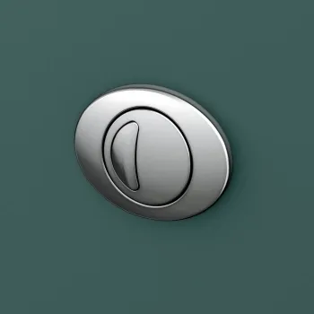 Detroit Chrome Round Push Button for Cable Operated Concealed Cistern - Dia.60mm