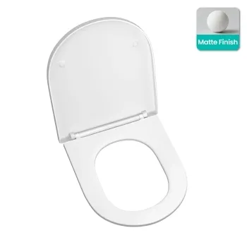 Loma Matt White Quick Release Premium Soft Close Seat