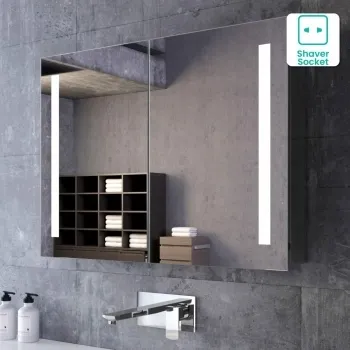 Emielia Illuminated LED Mirror Cabinet 600x800mm