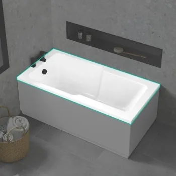 Dover 1600x750 Keyhole Single Ended Bath