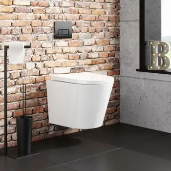 Boston Rimless Wall Hung Toilet With Premium Soft Close Seat