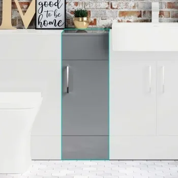 Harper Stone Grey Side Cabinet Unit 300mm