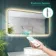 Mila Brushed Brass Backlit Illuminated LED Mirror With BLUETOOTH Speaker 600x1000mm
