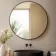 Essence Brushed Black Round Bathroom Mirror 1000mm