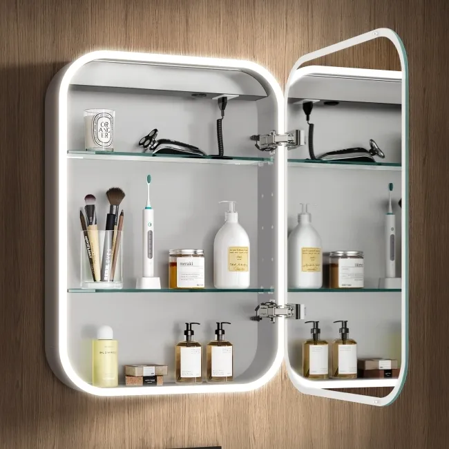 Willow Illuminated LED Mirror Cabinet With BLUETOOTH Speaker & USB Port 700x500mm