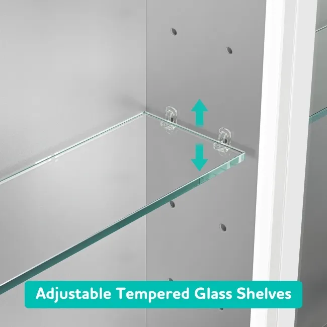 Willow Illuminated LED Mirror Cabinet With BLUETOOTH Speaker & USB Port 700x500mm