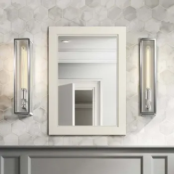 Chalk White Bathroom Mirror 700x500mm