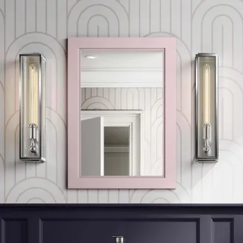 Cashmere Pink Bathroom Mirror 700x500mm