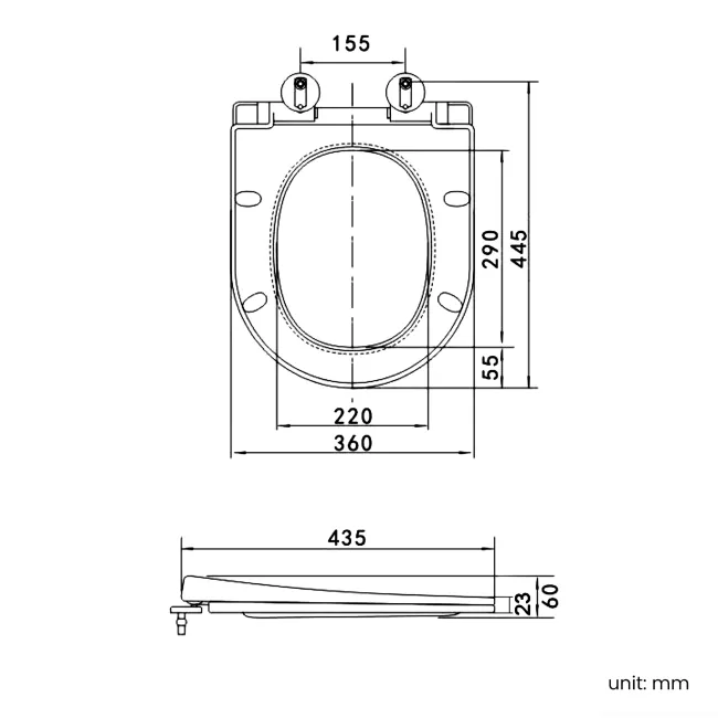 Capri Slate Grey Combination Vanity Basin and Aruba Toilet 1150mm - Chrome Handles