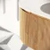 Positano Natural Oak Curved Wall Hung Basin Drawer Vanity 1200mm