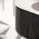 Positano Black Oak Curved Wall Hung Basin Drawer Vanity 1200mm