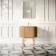 Positano Natural Oak Curved Vanity Unit 800mm