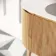 Positano Natural Oak Curved Vanity Unit 1000mm