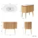 Positano Natural Oak Curved Vanity Unit 1000mm