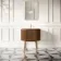 Positano Natural Walnut Curved Vanity Unit 800mm