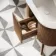 Positano Natural Walnut Curved Vanity Unit 800mm
