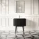Positano Black Oak Curved Vanity Unit 800mm