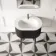 Positano Black Oak Curved Vanity Unit 800mm