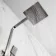 Galway Premium Gunmetal Grey Square Thermostatic Shower Set