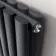 Marbella Anthracite Double Oval Panel Radiator 1800x480mm