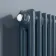 Athens Inky Blue Double Column Vertical Traditional Radiator 1800x380mm