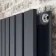 Faro Anthracite Double Flat Panel Horizontal Radiator 600x560mm