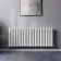 Marbella White Double Oval Panel Radiator 600x1440mm