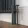 Athens Anthracite Double Column Horizontal Traditional Radiator 600x785mm