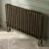 Athens Antique Gold Triple Column Horizontal Traditional Radiator 600x1010mm