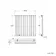 Marbella Matt Black Single Oval Panel Radiator 600x600mm