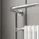 Gibraltar Medium White Traditional Heated Towel Radiator (With Overhanging Rail)