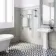 Gibraltar Wall Hung Large White Traditional Heated Towel Radiator (With Overhanging Rail)