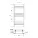 Barcelona Chrome Straight Heated Towel Rail 800x400mm
