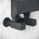 Seville Anthracite Designer Flat Panel Heated Towel Rail 1200x600mm