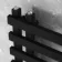 Palermo Matt Black Designer Heated Towel Rail 1000x600mm