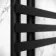 Madrid Matt Black Designer Heated Towel Rail 800x600mm