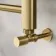 Barcelona Brushed Brass Straight Heated Towel Rail 650x400mm