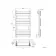 Santorini Brushed Brass Flat Panel Heated Towel Rail 800x450mm