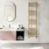 Barcelona Brushed Brass Straight Heated Towel Rail 1600x400mm