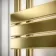 Seville Brushed Brass Designer Flat Panel Heated Towel Rail 800x600mm