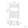 Barcelona Antique Gold Straight Heated Towel Rail 650x400mm