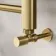 Barcelona Brushed Brass Straight Heated Towel Rail 1400x500mm