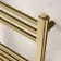 Barcelona Brushed Brass Straight Heated Towel Rail 1400x600mm