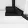 Vienna Matt Black Easy Clean 8mm Hinged Shower Door 800mm