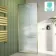 Munich Fluted Effect Brushed Brass Easy Clean 8mm Wet Room Shower Glass Panel 800mm