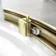 Hamburg Brushed Brass Easy Clean 8mm Quadrant Shower Enclosure 800x800mm - Easy Fix Feature