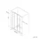 London Brushed Brass 6mm Sliding Shower Door 1100mm
