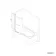 6mm P Shaped Easy Clean Bath Screen with Towel Rail