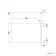 800 Super Strength Reinforced Acrylic Straight Bath End Panel